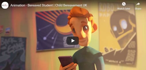 Animated film - bereaved student